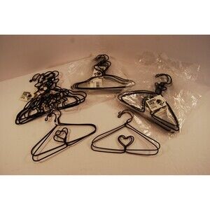 NWT Vintage Darice Country Ironworks Craft Wire 6" Shape Heart w/Wood Lot of 25